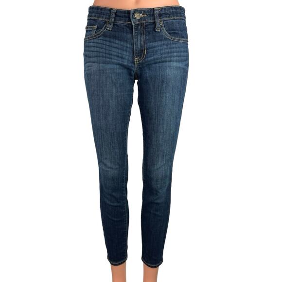 GAP Denim Women's Blue Low Rise Flat Front Stretchable Ankle Legging Jeans 25 - Picture 1 of 6